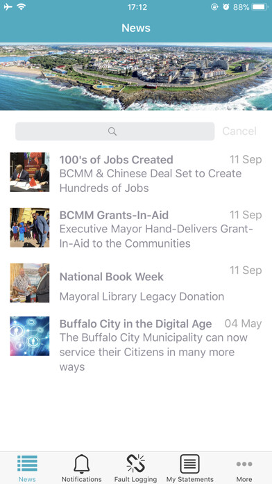 Emulate iPhone app Buffalo City using MyAndroid