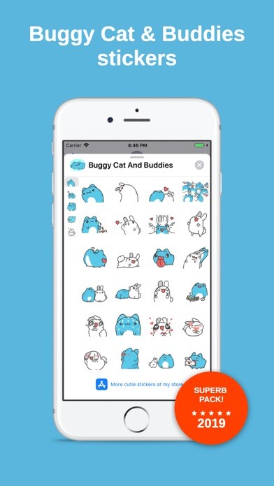 Emulate iPhone app Buggy Cat And Buddies using MyAndroid