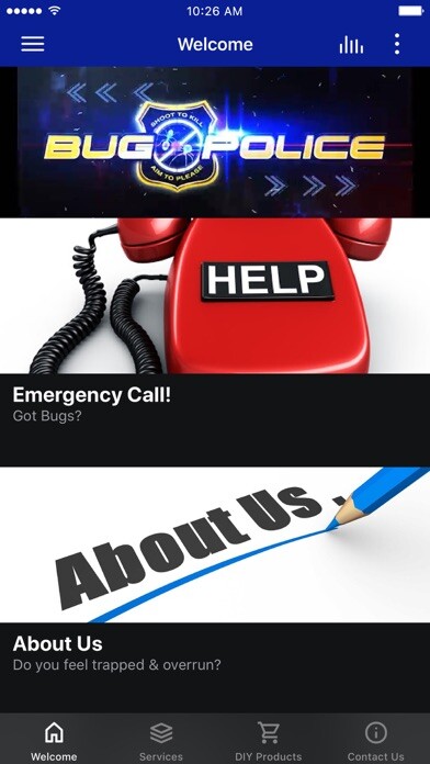 Emulate iPhone app Bug Police using MyAndroid