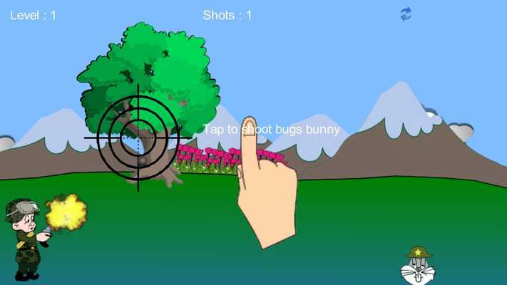 Emulate Android APK bugs bunny shooting