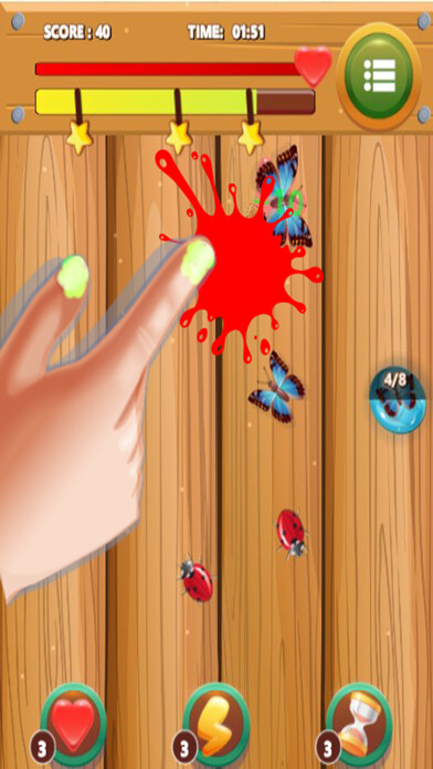 Emulate iPhone app Bug Smasher - Tap To Kills using MyAndroid