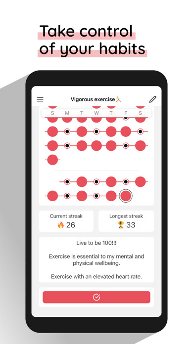 Emulate iPhone app Build Habits Slowly using MyAndroid