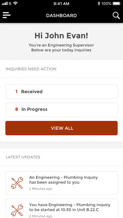 Emulate iPhone app Building Management La Vie using MyAndroid