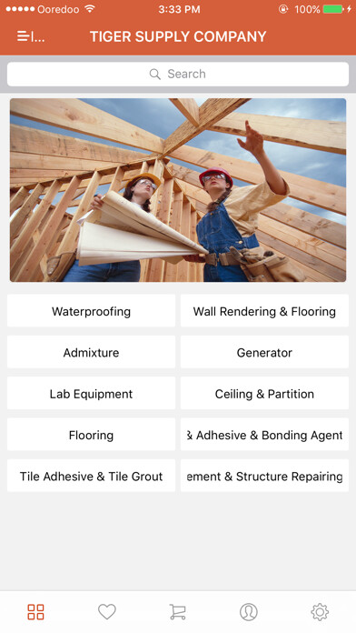 Emulate iPhone app Building Material Online using MyAndroid