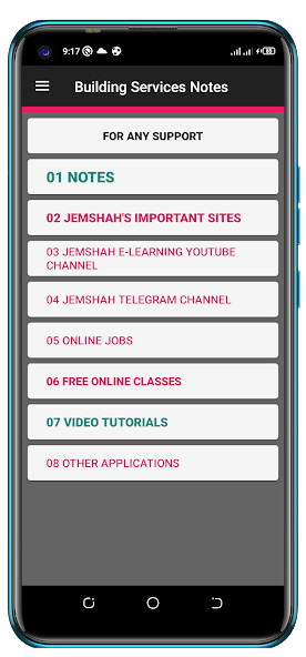 Run android online APK BUILDING SERVICES NOTES from MyAndroid or emulate BUILDING SERVICES NOTES using MyAndroid