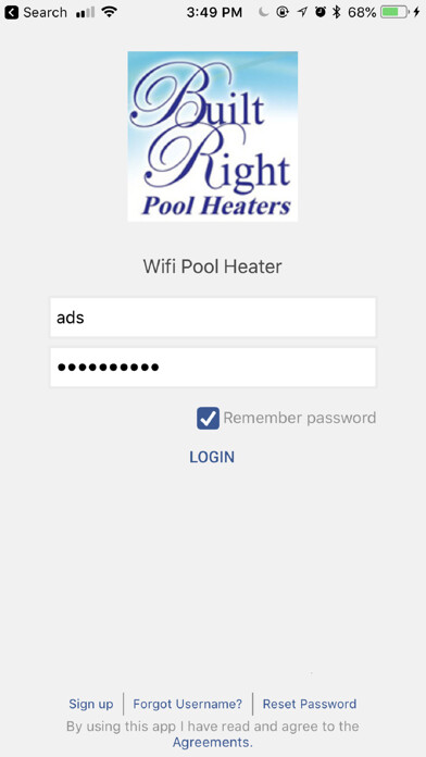 Emulate iPhone app Built Right: Wifi Pool Heater using MyAndroid Emulate iPhone app Built Right: Wifi Pool Heater using MyAndroid