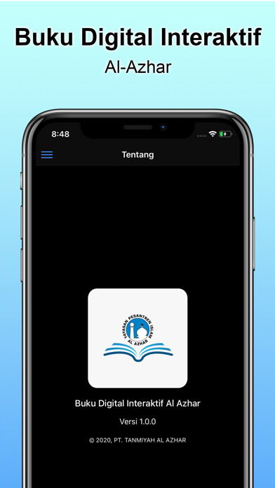 Emulate iPhone app Buku Digital Al Azhar using MyAndroid