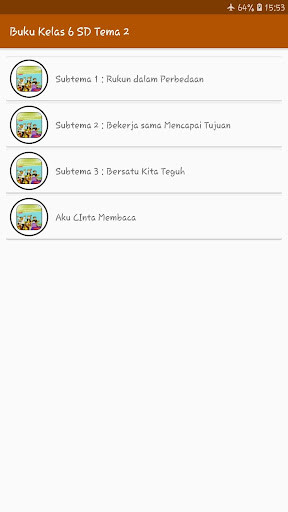 Run android online APK Buku Tema 2 Kelas 6 SD Persatuan Dalam Perbedaan from MyAndroid or emulate Buku Tema 2 Kelas 6 SD Persatuan Dalam Perbedaan using MyAndroid