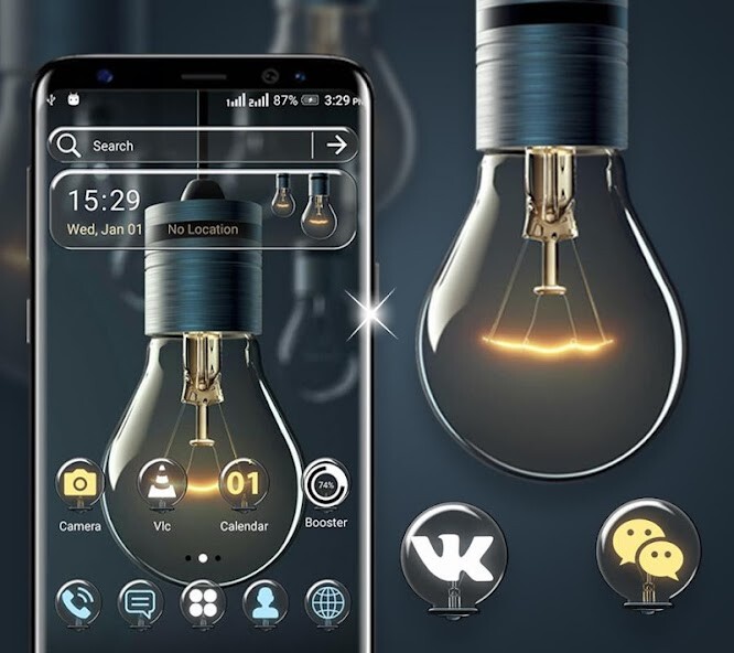 Run android online APK Bulb Launcher Theme from MyAndroid or emulate Bulb Launcher Theme using MyAndroid