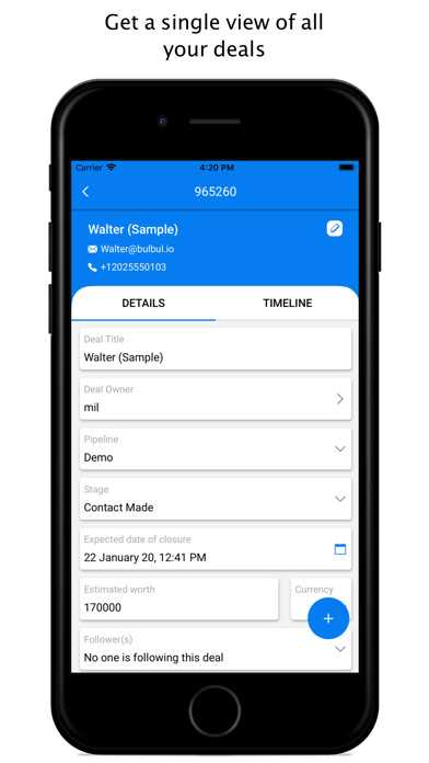 Emulate iPhone app Bulbul CRM using MyAndroid Emulate iPhone app Bulbul CRM using MyAndroid