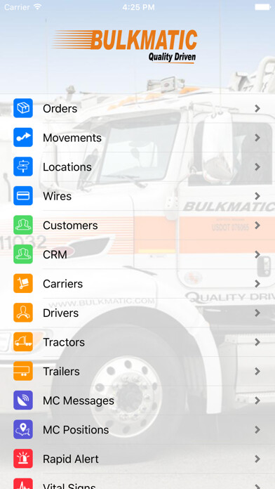 Emulate iPhone app Bulkmatic Transport using MyAndroid
