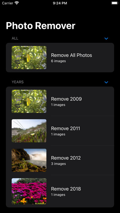 Emulate iPhone app Bulk Photo Remover using MyAndroid