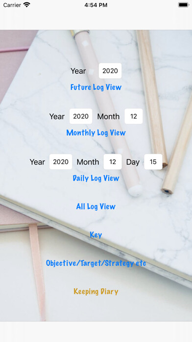 Emulate iPhone app Bullet Journal using MyAndroid Emulate iPhone app Bullet Journal using MyAndroid