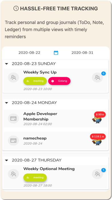 Emulate iPhone app Bullet Journal US using MyAndroid