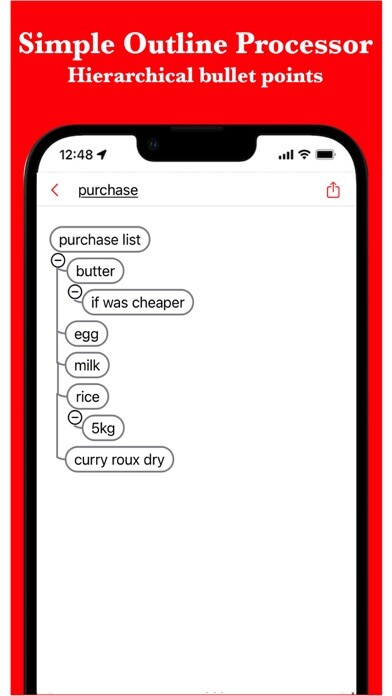 Emulate iPhone app BulletsMind - MindMap Outliner using MyAndroid Emulate iPhone app BulletsMind - MindMap Outliner using MyAndroid