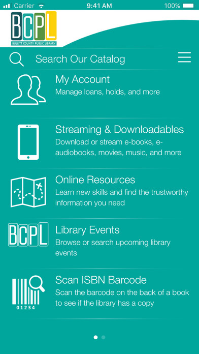 Emulate iPhone app Bullitt County Public Library using MyAndroid Emulate iPhone app Bullitt County Public Library using MyAndroid