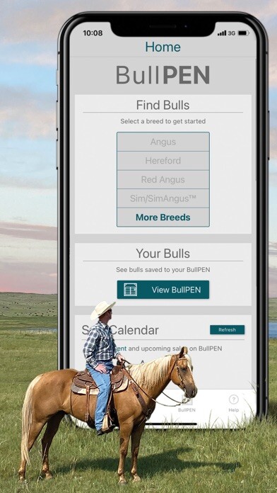 Emulate iPhone app BullPEN: A Beef Cattle App using MyAndroid