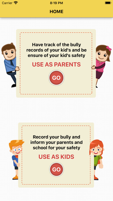 Emulate iPhone app Bully Button Parent-Kid using MyAndroid Emulate iPhone app Bully Button Parent-Kid using MyAndroid