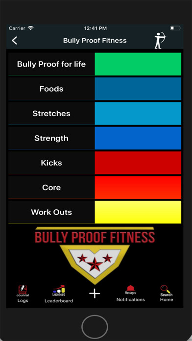 Emulate iPhone app Bully Proof Fitness using MyAndroid