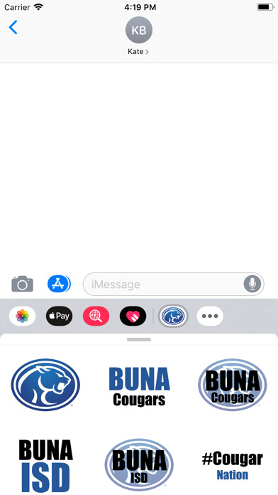 Emulate iPhone app Buna Cougar Stickers using MyAndroid Emulate iPhone app Buna Cougar Stickers using MyAndroid