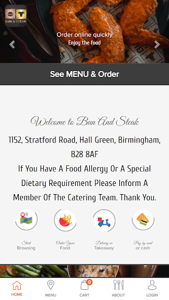 Emulate iPhone app Bun And Steak using MyAndroid Emulate iPhone app Bun And Steak using MyAndroid