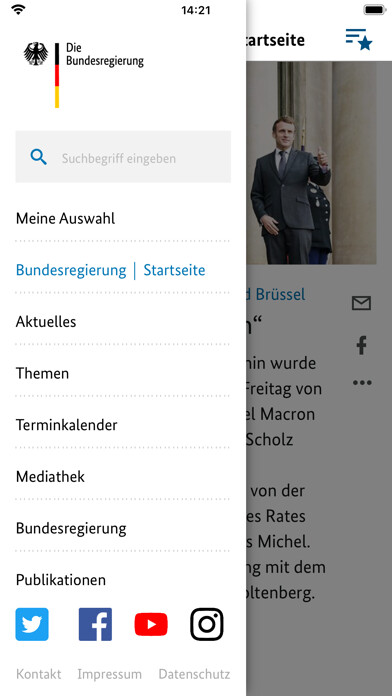 Emulate iPhone app Bundesregierung using MyAndroid Emulate iPhone app Bundesregierung using MyAndroid