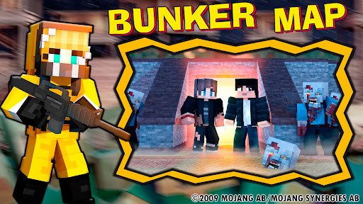 Run android online APK Bunker Adventure Map: Zombies from MyAndroid or emulate Bunker Adventure Map: Zombies using MyAndroid