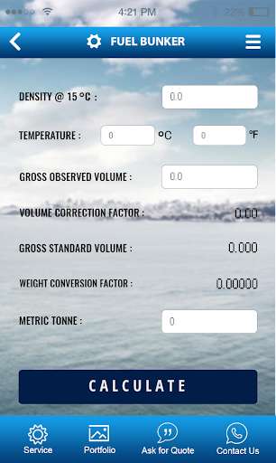 Run android online APK Bunker Fuel Calculator from MyAndroid or emulate Bunker Fuel Calculator using MyAndroid Run android online APK Bunker Fuel Calculator from MyAndroid or emulate Bunker Fuel Calculator using MyAndroid