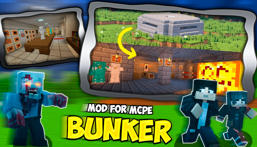 Run android online APK Bunker Mod for Minecraft PE from MyAndroid or emulate Bunker Mod for Minecraft PE using MyAndroid