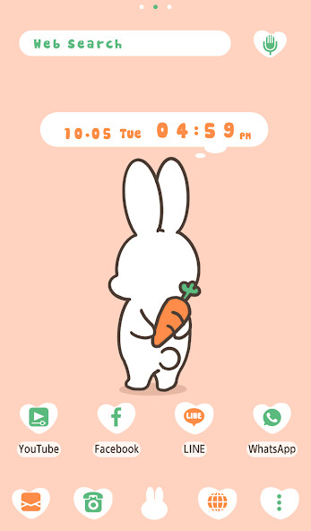 Run android online APK Bunny and Carrot Theme +HOME from MyAndroid or emulate Bunny and Carrot Theme +HOME using MyAndroid
