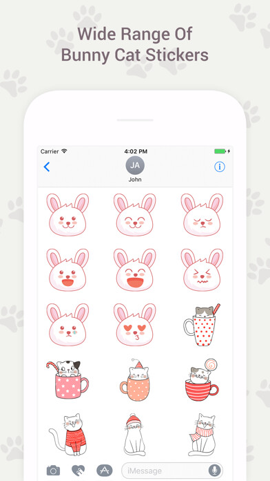 Emulate iPhone app Bunny Cat Stickers using MyAndroid Emulate iPhone app Bunny Cat Stickers using MyAndroid