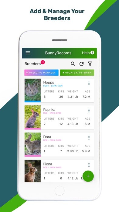 Emulate iPhone app BunnyRecords - Rabbit Manager using MyAndroid Emulate iPhone app BunnyRecords - Rabbit Manager using MyAndroid