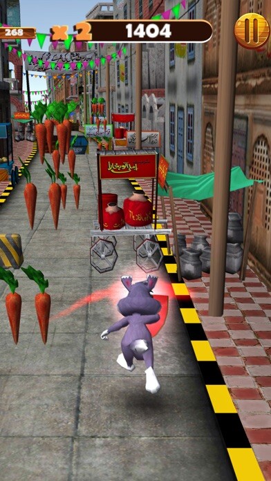 Emulate iPhone app Bunny Street Runner Dash 3D using MyAndroid