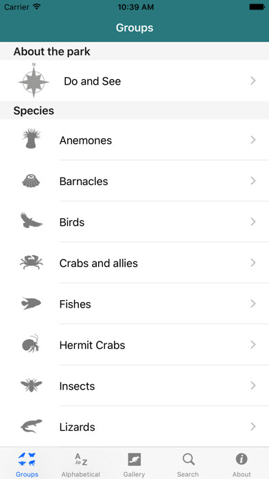 Emulate iPhone app Bunurong Marine National Park Field Guide using MyAndroid Emulate iPhone app Bunurong Marine National Park Field Guide using MyAndroid
