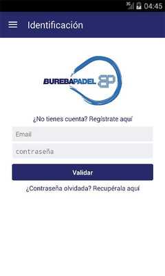 Emulate Android APK Bureba Padel