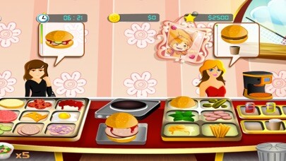 Emulate iPhone app Burger Cooking Fever: Food Court Chef Game using MyAndroid