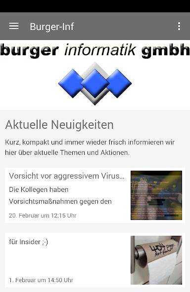 Run android online APK Burger Informatik GmbH from MyAndroid or emulate Burger Informatik GmbH using MyAndroid Run android online APK Burger Informatik GmbH from MyAndroid or emulate Burger Informatik GmbH using MyAndroid
