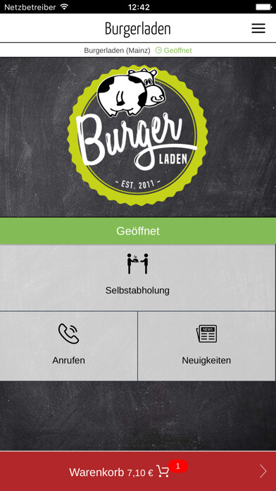 Run android online APK Burgerladen from MyAndroid or emulate Burgerladen using MyAndroid