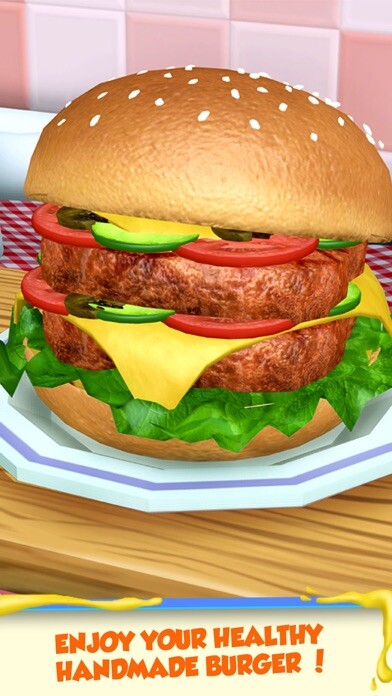 Emulate iPhone app Burger Maker-Kids Cooking Game using MyAndroid