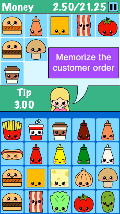 Emulate iPhone app Burger Memory Game using MyAndroid Emulate iPhone app Burger Memory Game using MyAndroid