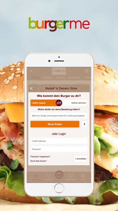 Emulate iPhone app burgerme using MyAndroid Emulate iPhone app burgerme using MyAndroid
