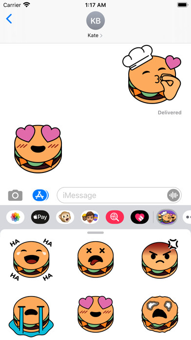 Emulate iPhone app Burger Pals using MyAndroid