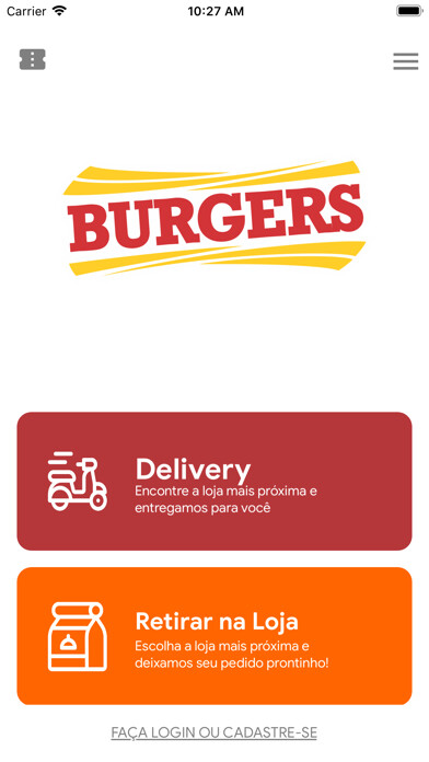 Emulate iPhone app Burgers Hamburgueria using MyAndroid Emulate iPhone app Burgers Hamburgueria using MyAndroid