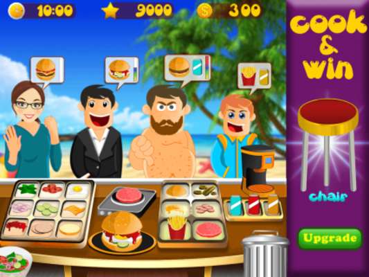 Emulate Android APK Burger Shop Restaurant : Burger Maker Cooking Game