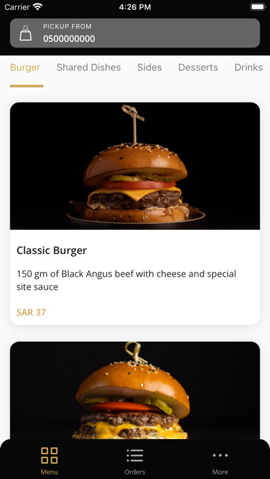 Emulate iPhone app Burger Site using MyAndroid Emulate iPhone app Burger Site using MyAndroid
