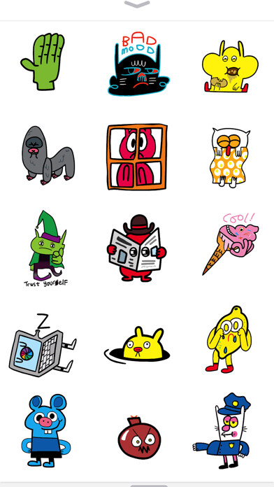 Emulate iPhone app Burgerworld Animated Stickers using MyAndroid