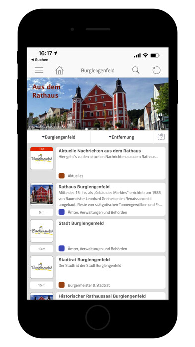 Emulate iPhone app Burglengenfeld using MyAndroid