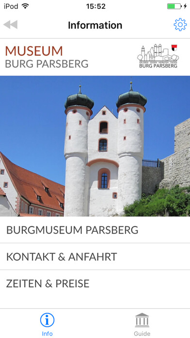 Emulate iPhone app BURGMUSEUM PARSBERG AUDIOGUIDE using MyAndroid Emulate iPhone app BURGMUSEUM PARSBERG AUDIOGUIDE using MyAndroid