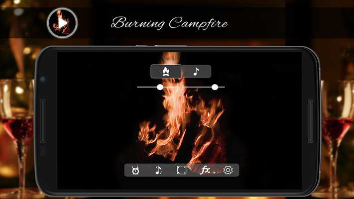 Emulate Android APK Burning Campfire Crackling