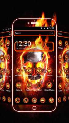 Emulate Android APK Burning Skull Theme Emulate Android APK Burning Skull Theme